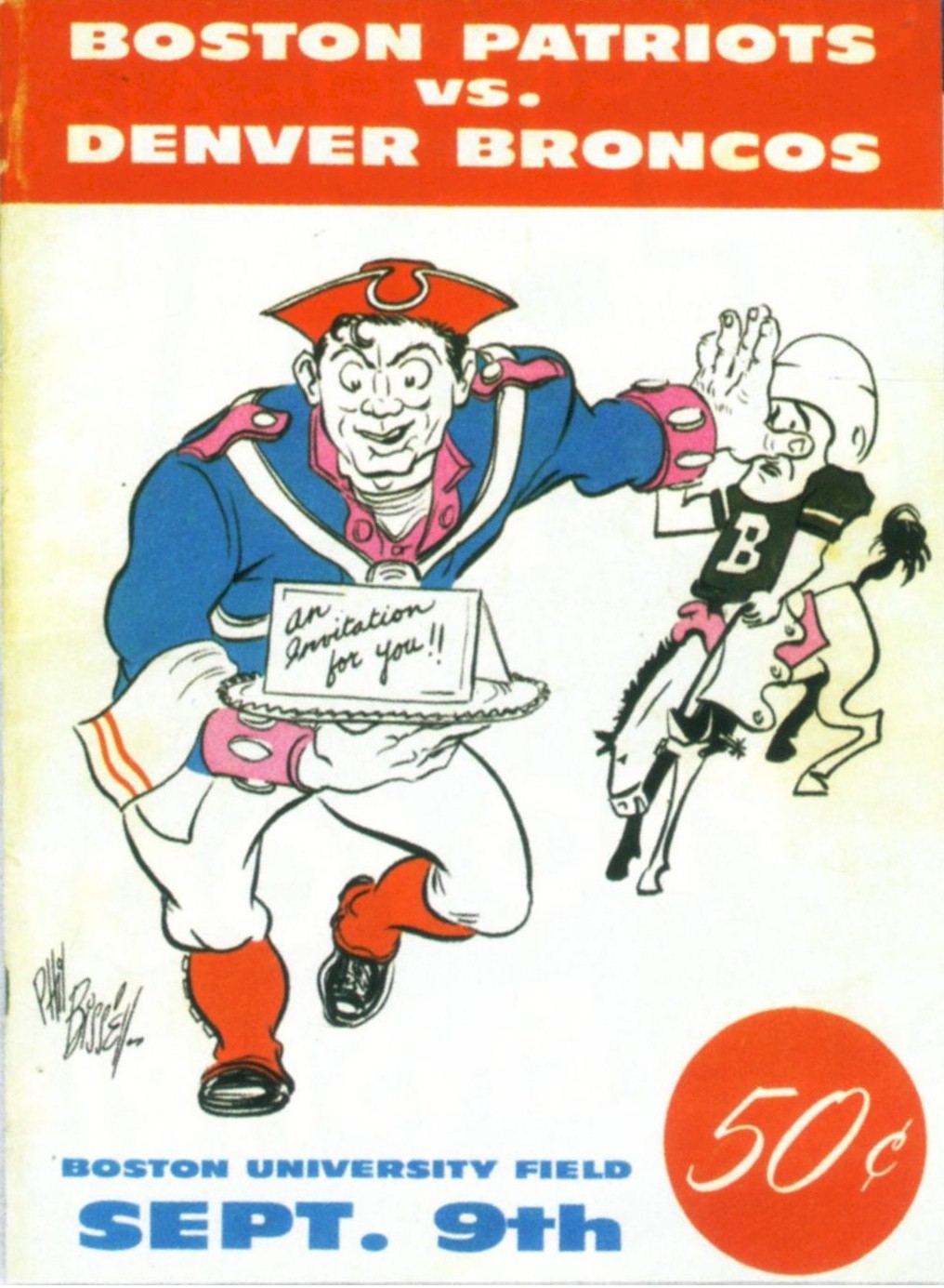 AFL Program: Houston Oilers vs. New York Titans (October 9, 1960)